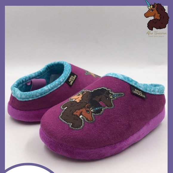 $3/Bundled- Afro Unicorn Slippers - Picture 1 of 1